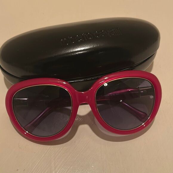 Roberto Cavalli Oval Frame Sunglasses Style RC781S Red Oversized Y2K Luxury Bold main image 11